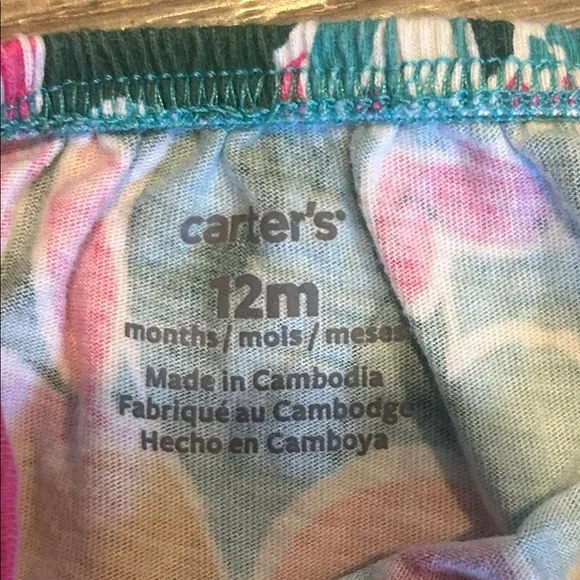 Carter's Multicolor Vibrant Floral Dress Size 12 months - Picture 2 of 2